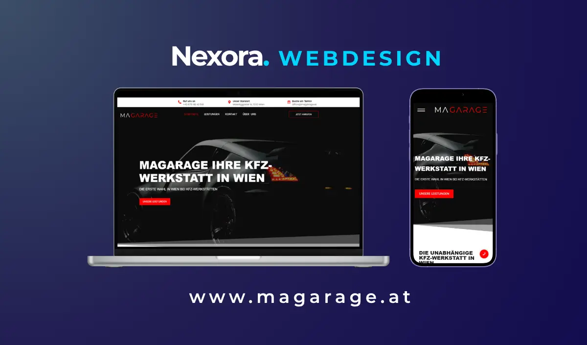 Magarage Webdesign Projekt