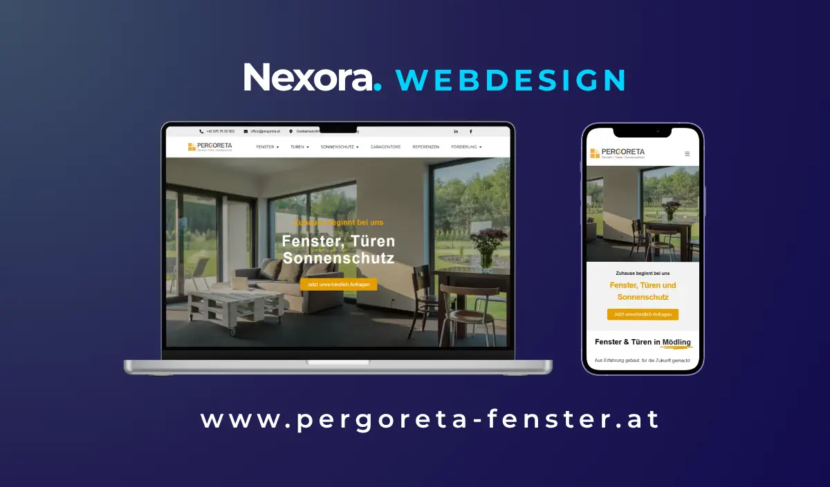 Pergoreta GmbH Webdesign Projekt